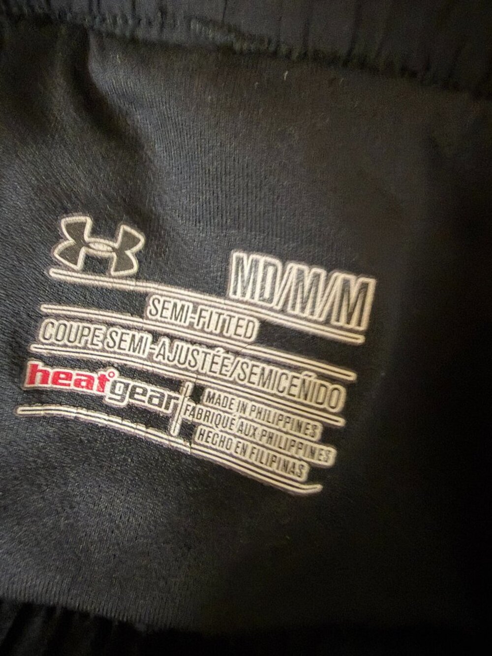 Under Armour Semi Fitted Heat Gear Shorts Women Hexagon Black M - Picture 6 of 6